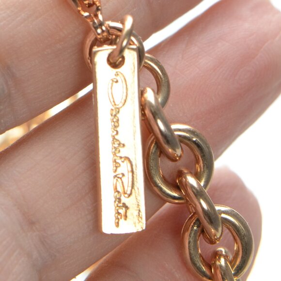 Oscar de la Renta Rose-gold Blooming Bold Flower Collar Necklace - Picture 11 of 11